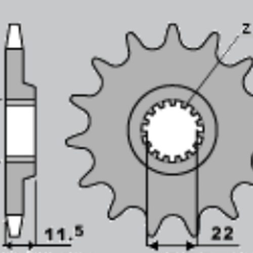 CHT PREDNÉ OZNAČENIE 1252 13 KTM LC4 (4021-13) (JTF1902.13)