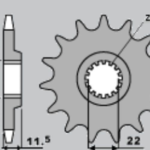 CHT PREDNÉ OZNAČENIE 1252 14 KTM LC4 (4021-14) (JTF1902.14)