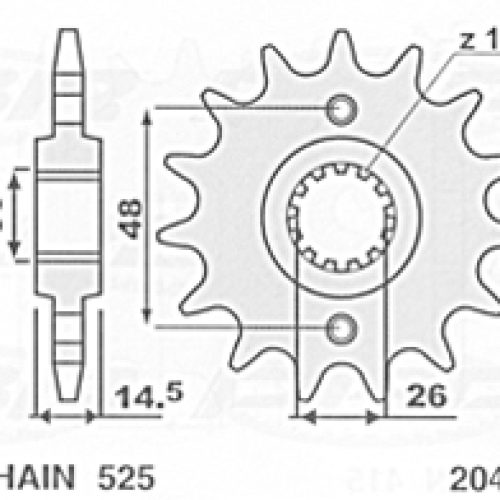 CHT PREDNÉ KOLO 2047 15 (400015K) HONDA CB 750 , VFR 750