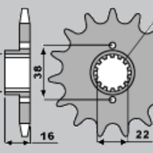 CHT PREDNÉ KOLO 2050 14 DUCATI 748/916/944/996 1000