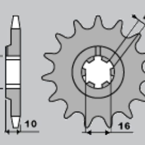 CHT PREDNÉ KOLO 2066 14 HUSQVARNA 125