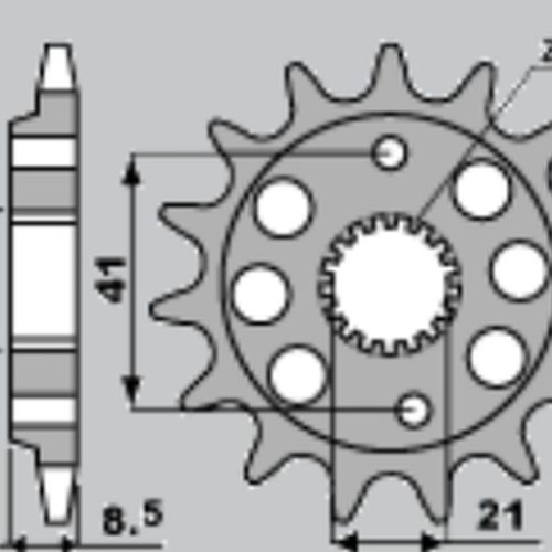 CHT PREDNÉ KOLO 2071 14 HONDA XR 400R 96-00, TRX 400RX 99-04 (4049-14) (JTF1332.14)