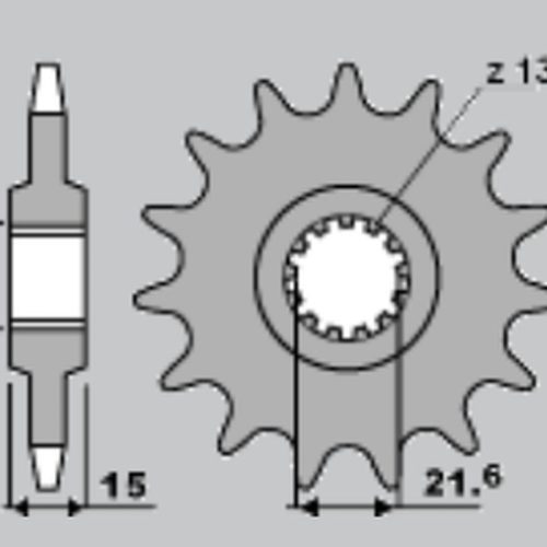 CHT PREDNÉ OZNAČENIE 2082 15 KAWASAKI ZX6R 95-97 (4023-15) (JTF1515.15)