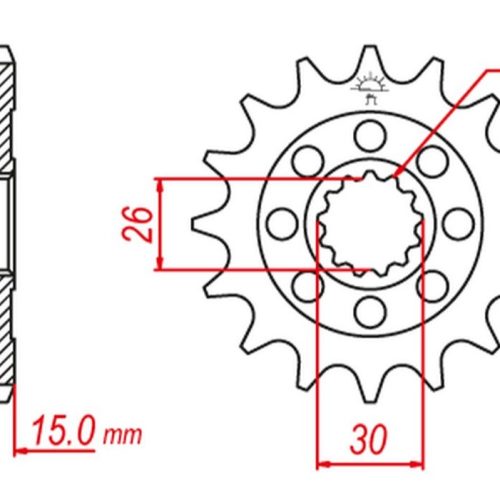 CHT PREDAJ PREDNÉ OZNAČENIE 2198 17 BMW S1000RR ’09-’15, S 1000R ’13-’22, S 1000XR ’14-’22, HP4 ’13-’15 (JTF404.17) (REŤAZ 525) (2)