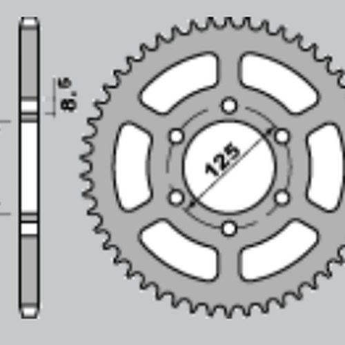 CHT ZADNÉ OZNAČENIE 1514 51 GILERA 350 85-89 (610-51)