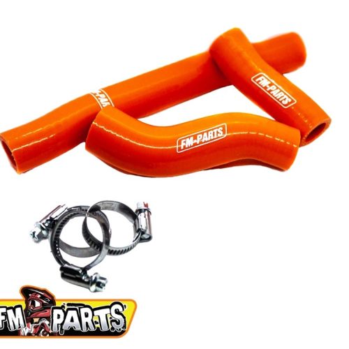 FM-PARTS SILIKÓNOVÉ HADICE RADIÁTORA/TRUBKA KTM/HUSQVARNA 250/300 ’17-’19 ORANŽ.