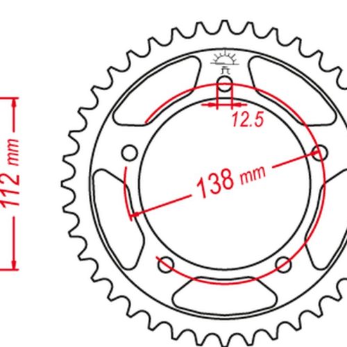 GROSSKOPF AKCIA ZADNÉ OZNAČENIE 408 42 HONDA CBR 900RR FIREBLADE ’92-’95 (JTR302.42)