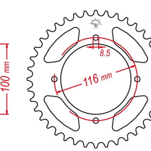 GROSSKOPF ŠPECIÁLNE ZADNÉ OZUBENÉ KOLO HLINÍKOVÉ ZELENÉ 467 52 KAWASAKI KX 80 ’98-’00, KX 85 ’01-’20, KX 100 ’00-’21 (JTR461.52) (REŤAZ 420)