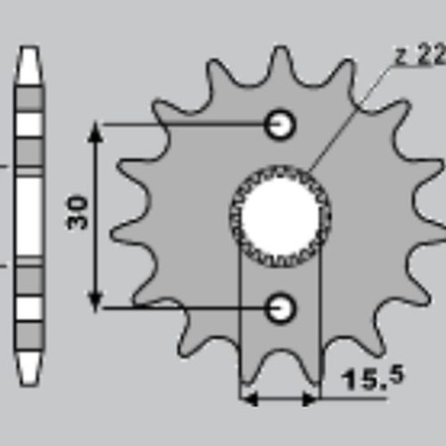 JR PREDNÉ OZUBENÉ KOLO 332 15 HONDA CR 80/85 (JTF1256.15)