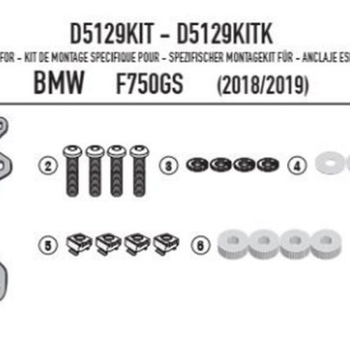 KAPPA MONTÁŽ NA ČELNÉ SKLO KD5127S, KD5127ST A KAF5127 BMW F 750GS (18)