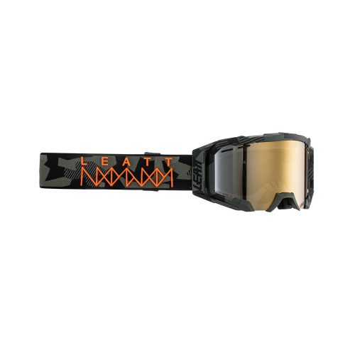 LEATT (NOVINKA 2023) CYKLISTICKÉ OKULIARE VELOCITY 5.0 MTB IRIZ GOGGLE CAMO BRONZE UC 68% – ČIERNA/ZELENÁ RÝCHLE ZRKADLO HNEDÁ