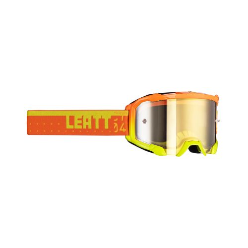 LEATT (NOVINKA 2023) VELOCITY 4,5 IRIZ OKULIARE CITRUS BRONZ UC 68% – ORANŽOVÉ/FLUO ŽLTÉ RÝCHLO ZRKADLO HNEDÉ