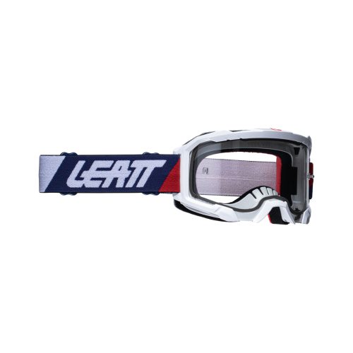 LEATT (2022) GOGGLES VELOCITY 4.5 GOGGLES ROYAL CLEAR 83 % – BIELA/NÁMORNÍCKA FARBA RÝCHLO TRANSPARENTNÁ