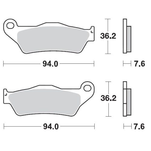 MOTO-MASTER BRZDOVÉ OBLOŽENIE KH181 NITRO RACING SINTER METAL METAL: 22 (NITRO SPORT) KTM: 125-200-250-300-350-360-380-440-500, VŠETKY SX E