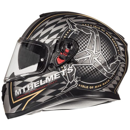 MT HELMETS MT PROMOTION INTEGRÁLNA PRILBA THUNDER 3 SV OSTROV MUŽI SO SLEPOU FARBA ČIERNA MAT/ZLATÁ VEĽKOSŤ S