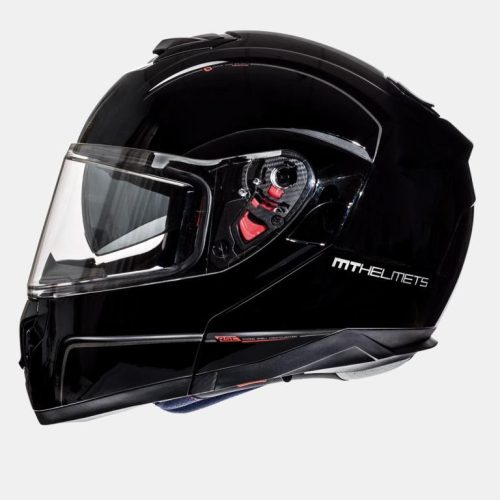 MT HELMETS MT FIP-UP PRILBA ATOM SOLID SO SLEPOU FARBOU ČIERNA LESK VEĽKOSŤ XS