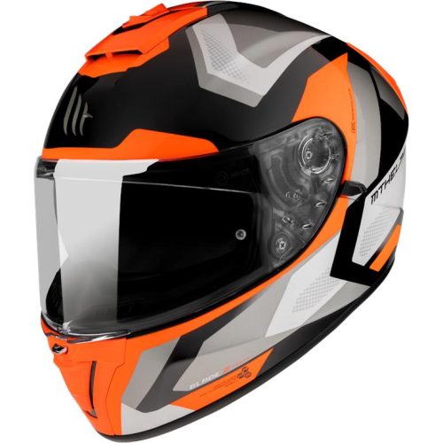 MT HELMETS MT INTEGRÁLNA PRILBA S BLEND ČEPELOU 2 SV FINISHLINE D4 LESK PERLEŤOVÁ FLUOR ORANŽOVÁ FARBA ČIERNA/SIVÁ/ORANŽOVÁ FLUO VEĽKOSŤ XXL