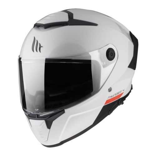 MT HELMETS MT INTEGRÁLNA PRILBA THUNDER 4 SV SOLID A0 LESK PERLEŤOVÁ BIELA SO BLIND FARBA BIELA LESKLÁ VEĽKOSŤ XS