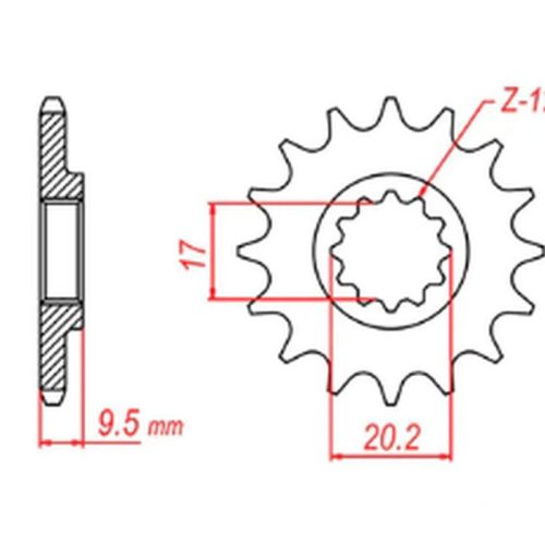 MTX DIELY 2023/03 PREDNÉ OZNAČENIE 7005 13 KTM SX 65 ’98-’18 (JTF1906.13) (REŤAZ 420)