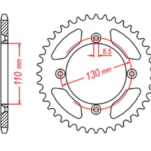 MTX DIELY 2023/03 ZADNÉ KOLO 4306 50 HONDA CR 80/85 ’85-’07 (JTR215.50) (REŤAZ 420)