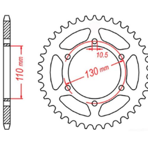 MTX DIELY 2023/03 ZADNÉ KOLO 504 41 KAWASAKI GPZ 500S 94-05 (JTR486.41) (REŤAZ 520)