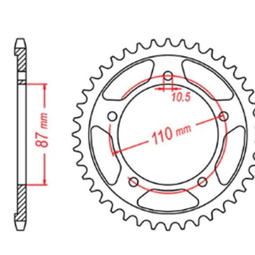 MTX DIELY 2023/03 ZADNÉ KOLO 795 39 SUZUKI GS 500 E/F ’88-’10 (JTR823.39) (REŤAZ 520)