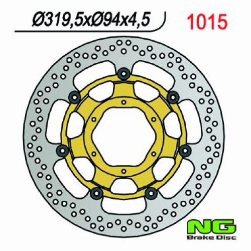 NG PREDNÝ BRZDOVÝ KOTÚČ HONDA CBR 1000 RR ’06-’07, VTR 1000 SP1/SP2 ’00-’04 (320X94X4.5MM) (6X6.5MM) PLÁVAJÚCI