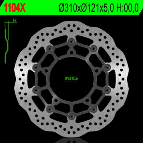 NG BRZDOVÝ KOTÚČ PREDNÝ SUZUKI B-KI ’07-13, GSF650/1250 ’07-16, GSXF650/1250 ’10-18, GSXR1300 ’08-18, (310x121x5MM) (5MMAVE) WAATING