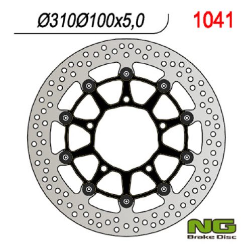 NG PREDNÝ BRZDOVÝ KOTÚČ SUZUKI GSR600/GSXR600 ’06-’07, 750 ’06, 1000 ’05-’08, VZR 1800 ’06-’13, VLZ 1800 ’17 (310X1005X5.0MM) FLO1005X5.000