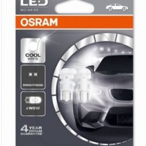 OSRAM  LED ŽIAROVKA RIVING COOL BIELA 6000K 1W 12V W2.1X9.5D W5W (Sada 2ks)