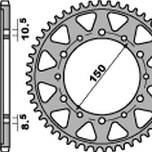 PBR ZADNÉ OZNAČENIE 860 46 C45 YAMAHA FZS 600 FAZER/YZF THUNDERCAT ’96-’03, GTS 1000 ’93-’01, XJR 1200/1300, FJ 1100/1200 (JTR806) (3)54CHIN.