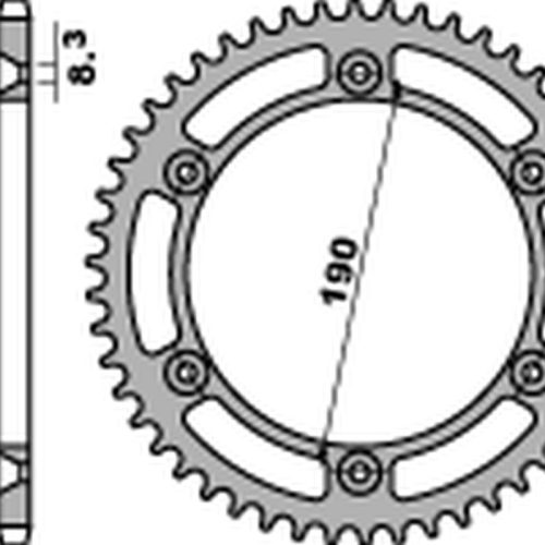 PBR ZADNÉ KOLO 896 48 C45 KTM 125/250/350 ENDURO ’87-’90, MX 420/495 ’81-’84, MX 500 ’85-’93, LC4 600 ’88-’92 (4JTR89.8JTR89. 0,520)