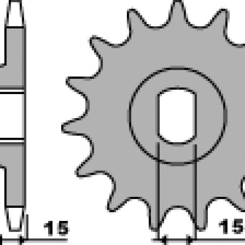 PBR PREDNÉ OZUBENÉ KOLO 1170 14 18NC MOTO MORINI 350 (83-87) (REŤAZ 530)