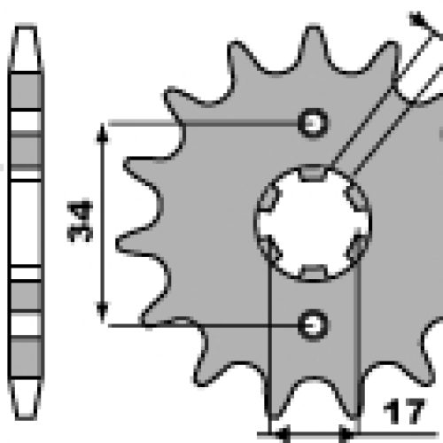 PBR PREDNÉ OZNAČENIE 2060 12 18NC HONDA CRF 230 (03-15) (REŤAZ 520)