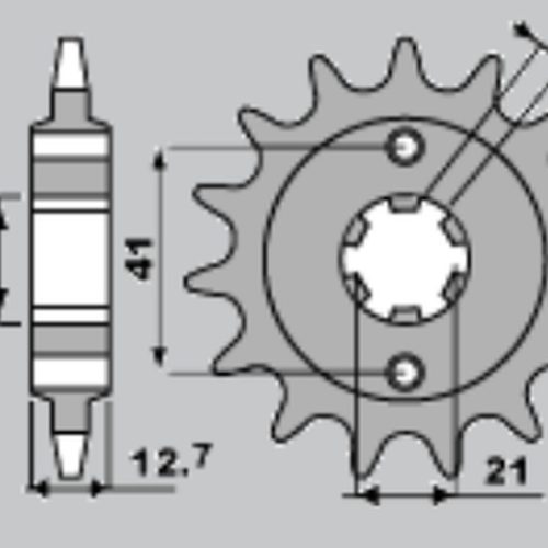 PBR PREDNÉ OZUBENÉ KOLO 288 17 18NC HONDA CB 550F/K 75-80 (REŤAZ 530)