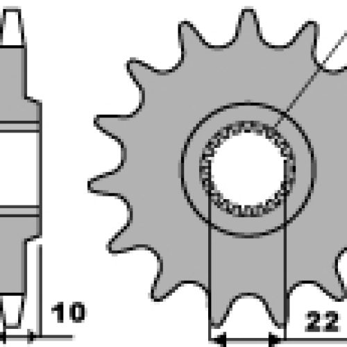 PBR PREDNÉ OZUBENÉ KOLO 402 15 18NC APRILIA 125/350 86-88 (REŤAZ 520)