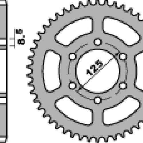 PBR ZADNÉ OZUBENÉ KOLO 1514 41 C45 CAGIVA 125 FRECCIA 89-92 (REŤAZ 520)