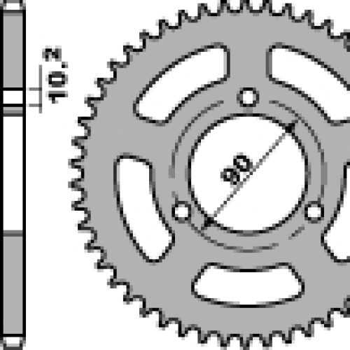 PBR ZADNÉ OZNAČENIE 239 45 F HONDA MB/MBX 50, MTX 80 (REŤAZ 420)