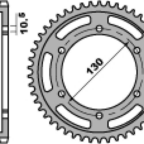 PBR ZADNÉ OZNAČENIE 241 43 C45 YAMAHA R1 (98-03) (JTR479.43) (REŤAZ 530)