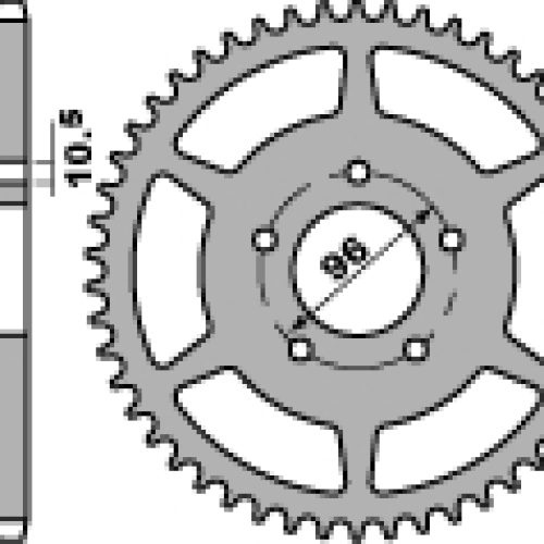 PBR ZADNÉ OZNAČENIE 254 37 C45 HONDA CBF 250 04-07 (JTR254.37) (REŤAZ 520)