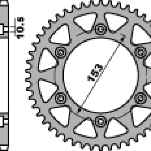 PBR ZADNÉ KOLO 288 40 C45 HONDA XR 250L 91-94, CRF 250L 13-15 (JTR301.40) (REŤAZ 520)