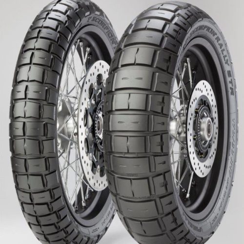 PIRELLI SADA PNEUMATÍK (2803600/22) 120/70R19 SCORPION RALLY STR 60V TL M/C M+S PREDNÁ BODKA 2022 + (2803700/22) 170/60R17 SCORPION RALLY STR/722V TL2 TL2 M.