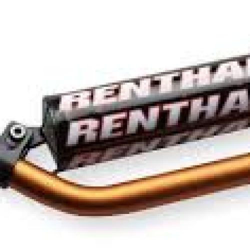 RENTHAL RIADITEĽKA 7/8 PALCA (22MM) MX MINI RIADITEĽKA ORANŽOVÁ KTM 85 SX PALOVANÁ ORANŽOVÁ S HUBOU