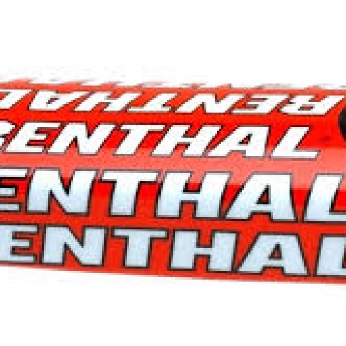 RENTHAL FATBAR TEAM VYDANÁ HUBKA NA RIADENIE (240 MM) ČERVENÁ/BIELA S LOGOM