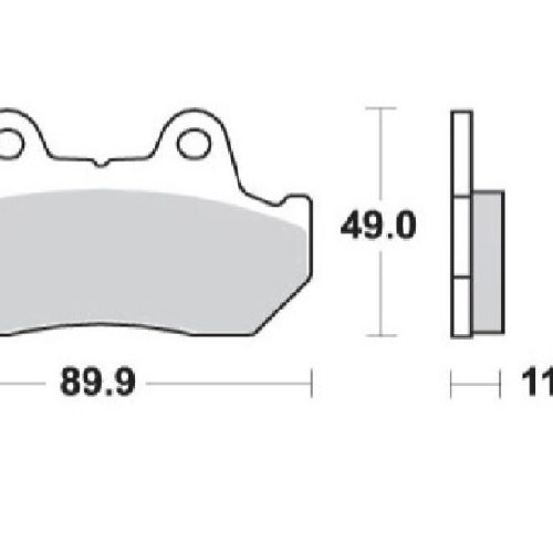 MIX BRZDOVÉ OBLOŽENIE SCHUH KH69/3 BIO HONDA CBR 600 / XL 600 V 87-90, CX 650 / TURBO 83-85, CB 750 / CB 900 BOLD OR 81-83, VT 1100 87-1050, 87-1053, , PREDNÁ/ZADNÁ ČIERNA