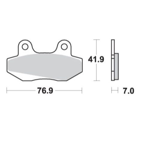 MIX BRZDOVÉ OBLOŽENIE SCHUH KH86 MITO 50 ’99-’06, STELLA 125 ’97-’08, HONDA NS-1 50 ’91-’94, MBX 50 ’83-’85, KYMCO JETIX 125 ’08-’15, SPIKE 125 ’02-’06, SYM WOLF LEGEND 125 ’02-’05, DAELIM CITY ACE 110