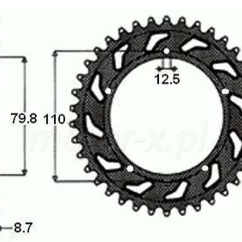 SUNSTAR ZADNÉ KOLO 334 44 HONDA VT 500 ’84-’86, CBX 550 ’82-’86, CBR 600 ’87-’90, CBR 1000 ’87-’00, VF 750 ’83-‘000, VF 184 ’86, CB 1000 ’93-’98, CBX 1000 ’80-’82, CB 900 ’79-’84 (33444JT) (CHAIN 530)