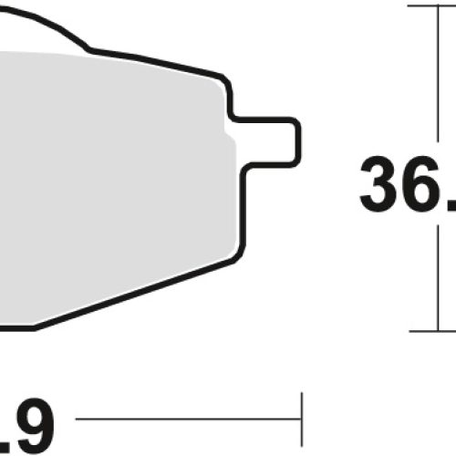 TRW LUCAS BRZDOVÉ OBLOŽENIE KH101 BIO YAMAHA TDR 50 88-02, DT 80 85-97, DT 125 82-06, TDR 125 93-02, XT 350 85-95, XT 500 76-860, XT 819 -95, PREDNÉ/ZADNÉ