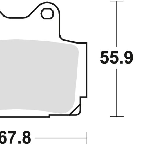 TRW LUCAS BRZDOVÉ OBLOŽENIE KH104 BIO YAMAHA TZR 125 88-92, FZS 600 98-03, SRX 600 86-95, XJ 600 / DIVERSION 92-03, PREDNÉ / ZADNÉ