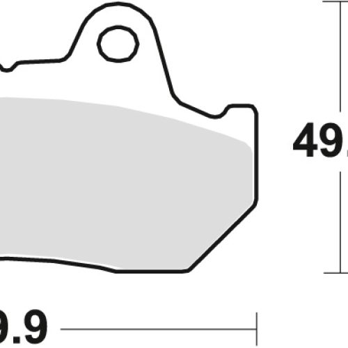 TRW LUCAS BRZDOVÉ OBLOŽENIE KH69/3 BIO HONDA CBR 600 / XL 600 V 87-90, CX 650 / TURBO 83-85, CB 750 / CB 900 BOLDOR 81-83, VT 1100 87-900, GL 1500 / GL 150 /SPÄŤ